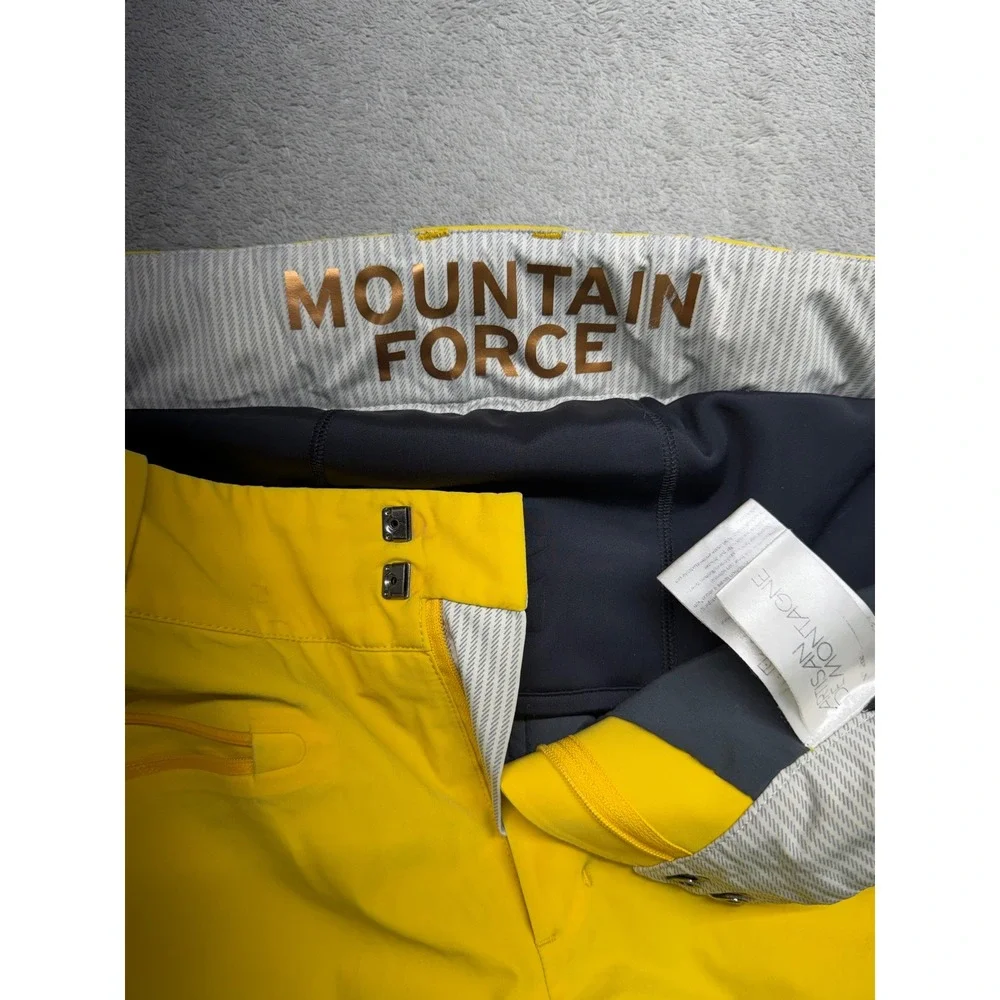 Mountain Force Artisan de Montagne Mens Yellow Ski Pants Winter Snow Trousers 32